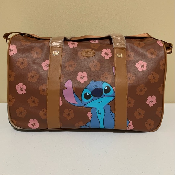 Bioworld Disney Stitch Wheeled Duffle Carry-On Travel Bag-NWT - Picture 1 of 13